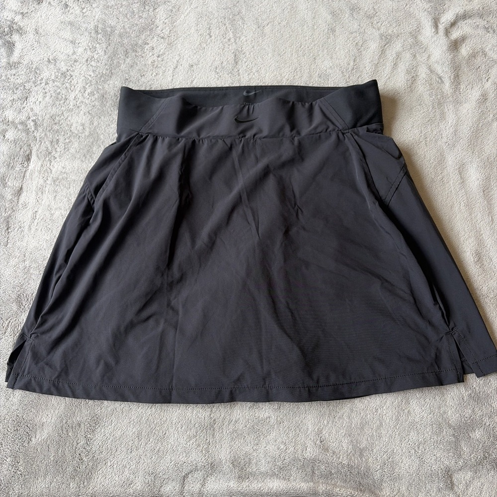 Nike Skirt Womens Medium Bliss Lux Skort Athletic Black Dri-Fit Training Tennis